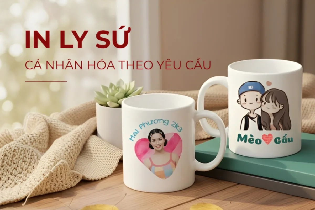 In ly sứ theo yêu cầu, ly sứ in hình cá nhân đẹp, chất lượng - Tự thiết kế ly sứ quà tặng đẹp, ý nghĩa